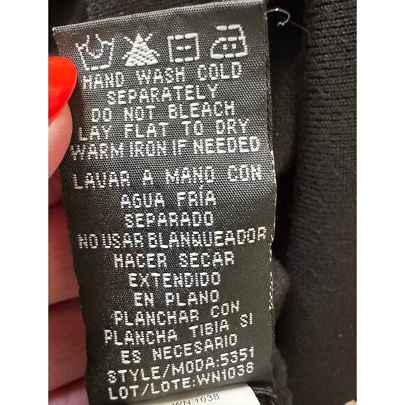 RSVP -Black Open Cardigan- XL - Picture 7 of 9